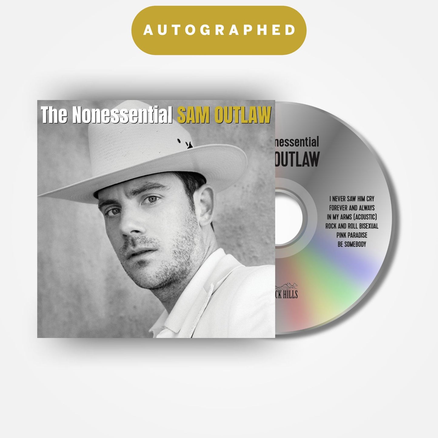 AUTOGRAPHED 2025 "The Nonessential" LP by Sam Outlaw, Compact Disc