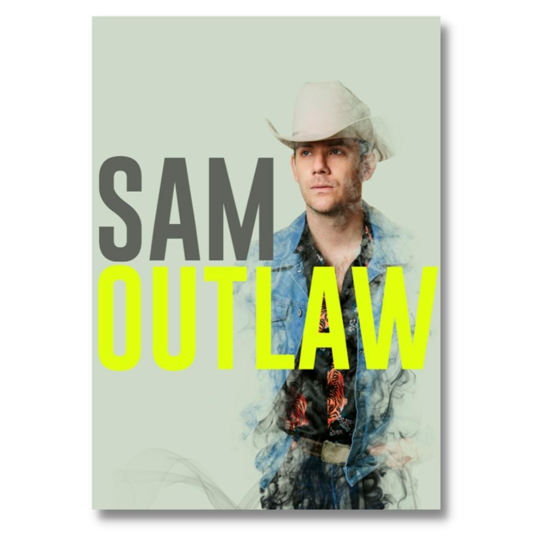 FINAL SALE: Sam Outlaw "Smoke" 18x24 Poster