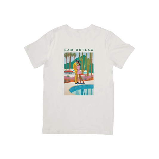 Sam Outlaw "Lovers" T-Shirt in Vintage White