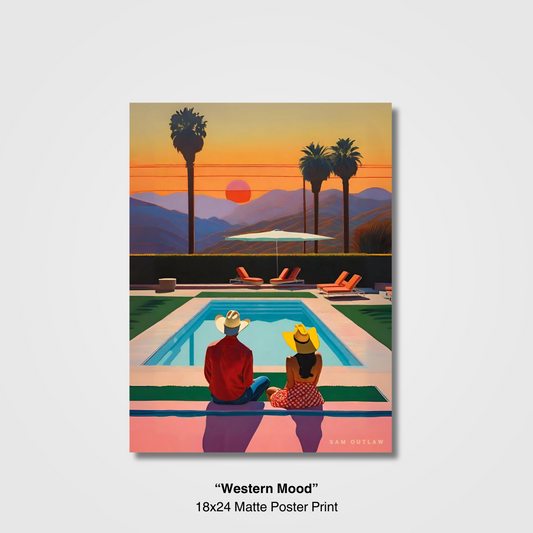 "Western Mood" 18x24 Matte Poster Print