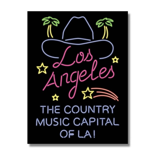 18x24 Country Music Capital of L.A. Poster