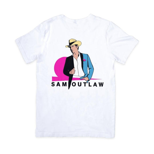 Sam Outlaw Shapes T-Shirt in White