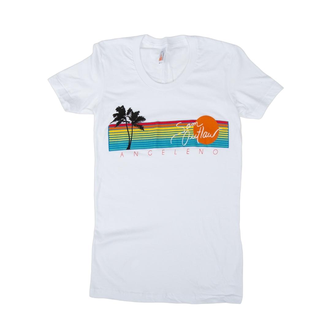 Sam Outlaw Ladies Angeleno Sunset T-Shirt (size Ladies Small)