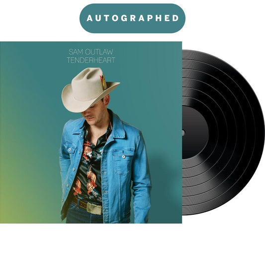AUTOGRAPHED Tenderheart by Sam Outlaw, 12" Vinyl Record
